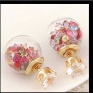 Double Sided Earring, Diamond/Gem Stud